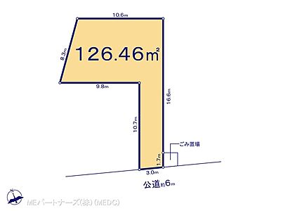 区画図：図面と異なる場合は現況を優先