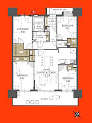 間取図画像 4LDK