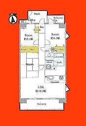 ライオンズマンション津田沼前原第2 3LDKの間取図画像