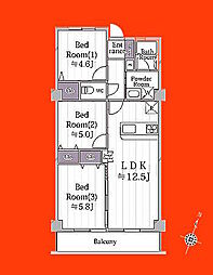 間取図画像 3LDK