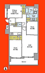 クリオ船橋法典 2SLDKの間取図画像