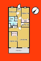サンピア鎌ヶ谷 3SLDKの間取図画像