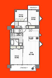 行徳ニューグランドハイツ 3LDKの間取図画像