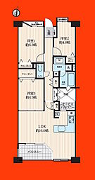 千葉登戸ガーデンハウス 3LDKの間取図画像