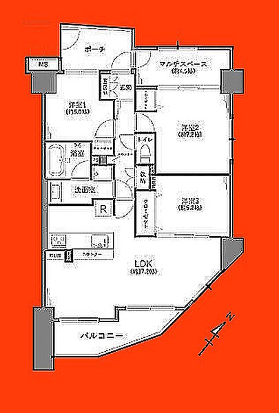 間取りを拡大表示