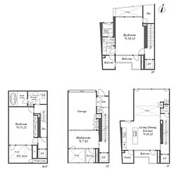 八雲ハウス 1階3SLDKの間取り