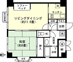 間取図画像 1LDK