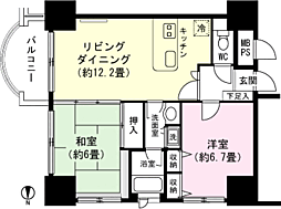 間取図画像 2LDK