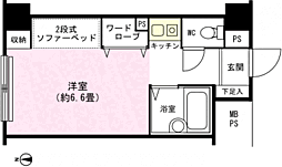 プレジール湯沢 ワンルームの間取図画像