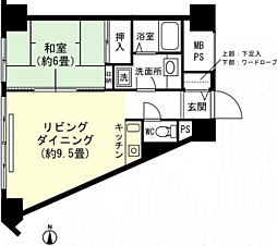 プレジール湯沢 1LDKの間取図画像