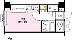 プリンスハイム湯沢 1Kの間取図画像