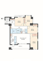 セザールサヤマ 4LDKの間取図画像