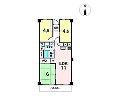 間取図画像 3LDK