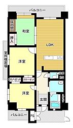 アドバンス21防府2 3LDKの間取図画像