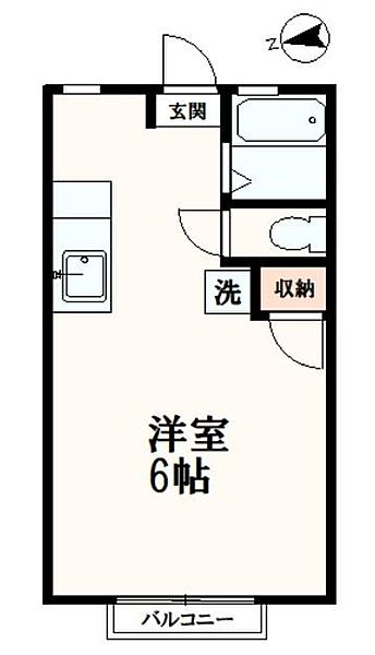 カーサ四季 103｜東京都八王子市南大沢2丁目(賃貸アパート1K・1階・19.87㎡)の写真 その2