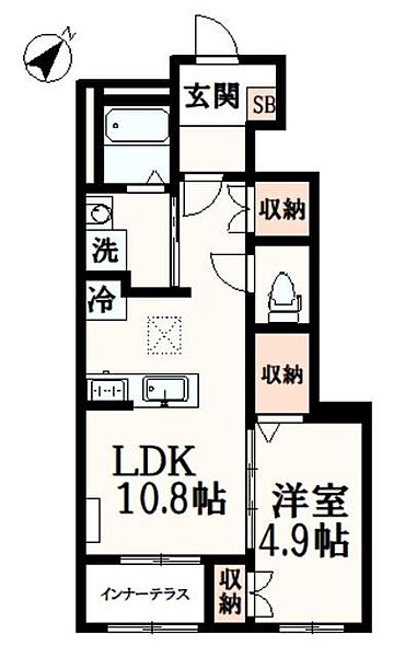 ダビディア天野 101｜東京都八王子市東中野(賃貸アパート1LDK・1階・42.97㎡)の写真 その2