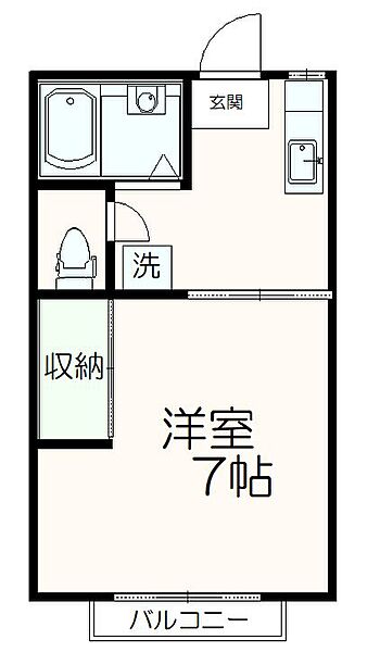 コーポクレイン 202｜東京都多摩市豊ヶ丘1丁目(賃貸アパート1K・2階・23.18㎡)の写真 その2