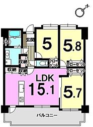 間取図画像 3LDK