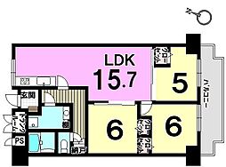 間取図画像 2SLDK
