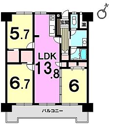 間取図画像 3LDK