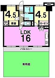 三愛シティライフ空港南2 2LDKの間取図画像
