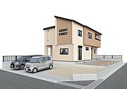 【糟屋郡宇美町明神坂　新築戸建て】■駐車スペース3台分■2方向を道路に面した角地（