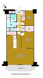 パークサイドパシフィックマンション 2LDKの間取図画像