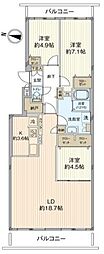 パシフィックヒルタウンサッポロC棟 3LDKの間取図画像