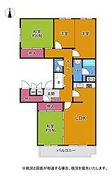 平岸ハウス 4LDKの間取図画像