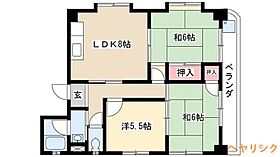 サンパーク高道 B-1 ｜ 愛知県名古屋市西区南川町209（賃貸マンション3LDK・3階・54.41㎡） その2