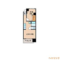 Kハウス  ｜ 愛知県名古屋市西区上名古屋1丁目（賃貸マンション1LDK・4階・33.00㎡） その2