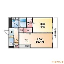 メルベーユ　メゾン  ｜ 愛知県名古屋市西区枇杷島5丁目（賃貸アパート1LDK・3階・45.04㎡） その2