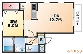 maple  ｜ 愛知県名古屋市西区花の木2丁目（賃貸アパート1LDK・1階・40.07㎡） その2