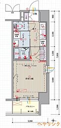 パルティール大曽根アネックス 5階1Kの間取り