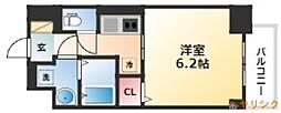 S-RESIDENCE上飯田West 8階1Kの間取り