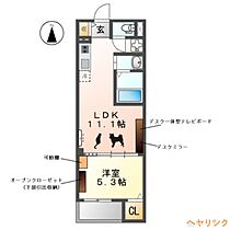 ウエストウイングV（ファイブ）  ｜ 愛知県名古屋市北区上飯田北町4丁目（賃貸アパート1LDK・2階・36.62㎡） その2