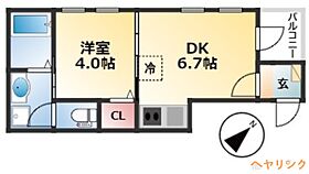 ハーモニーテラス坂井戸  ｜ 愛知県名古屋市西区坂井戸町（賃貸アパート1DK・1階・25.94㎡） その2