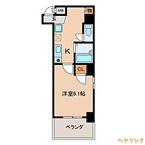 プロビデンス泉I  ｜ 愛知県名古屋市東区泉1丁目（賃貸マンション1K・2階・23.13㎡） その2