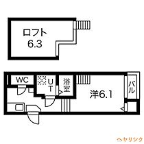 ロプト浄心  ｜ 愛知県名古屋市西区児玉1丁目（賃貸アパート1K・1階・21.78㎡） その2