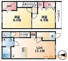 PLUSSUM COURT 児玉  ｜ 愛知県名古屋市西区児玉3丁目（賃貸アパート2LDK・1階・67.08㎡） その2