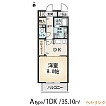 ルトゥール  ｜ 愛知県名古屋市北区清水2丁目（賃貸マンション1DK・5階・35.10㎡） その2