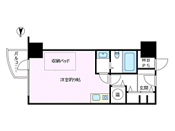 ファインビュー草津 ワンルームの間取図画像