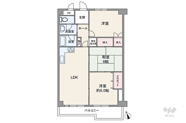 間取り 平針西住宅1号棟 10階/-