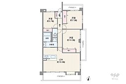 アメニティ小幡南 3LDKの間取図画像