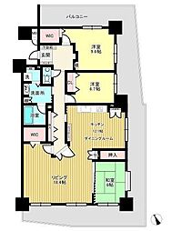 フェスティオ堂の前 3LDKの間取図画像