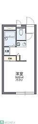 レオパレス栄 1階1Kの間取り
