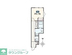 西武多摩湖線 一橋学園駅 徒歩6分の賃貸アパート 1階1Kの間取り