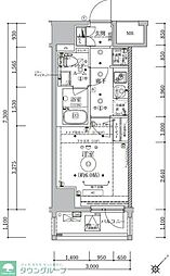 JR中央線 立川駅 徒歩10分の賃貸マンション 5階1Kの間取り
