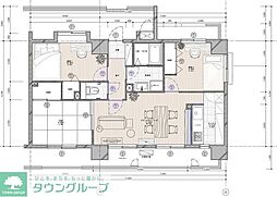 JR中央線 立川駅 徒歩7分の賃貸マンション 9階3LDKの間取り