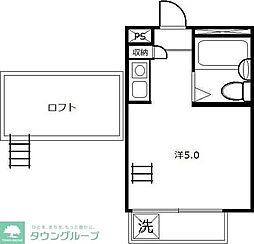 パル国分寺 1階1Kの間取り